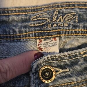 Silver Jeans Women's Blue Denim Jayden Jeans Low Rise Wide Leg